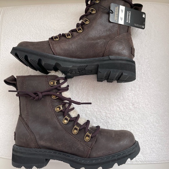 NEW Sorel Lennox Waterproof Shearling Boot - Picture 12 of 12